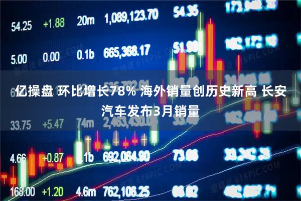 亿操盘 环比增长78% 海外销量创历史新高 长安汽车发布3月销量